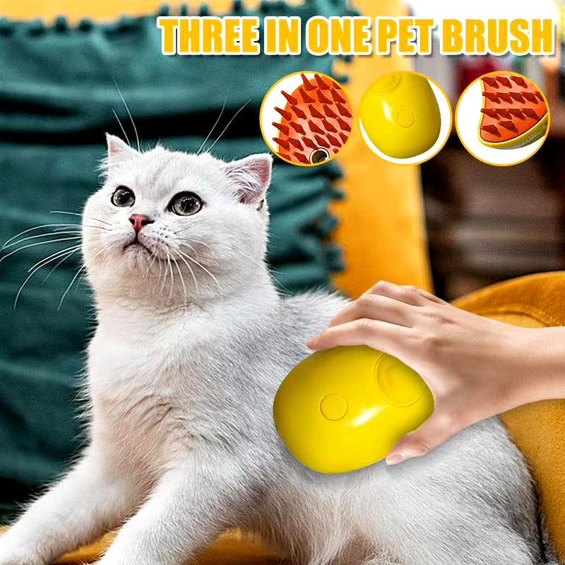 Cat Steam Brush Pet Massage Comb Cat Dog Grooming Comb Electric Spray Water Spray Cats Bath Brush Hair Brushes Grooming Supplies